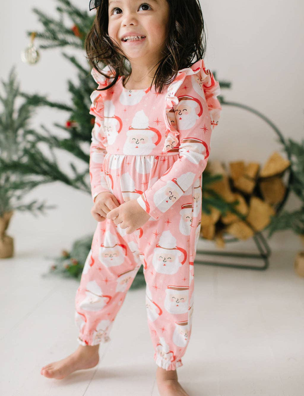 Mabel Romper in Santa Cocoa Preorder