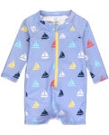 boys long sleeve one piece rash guard - down by the bay