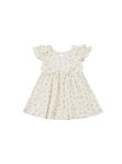 SLEEVLESS RUFFLE V DRESS