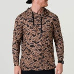 burlebo mens camo hoodie