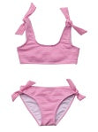 RASPBERRY STRIPE TIE CROP BIKINI