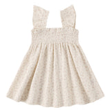 Quincy Mae smocked jersey dress
