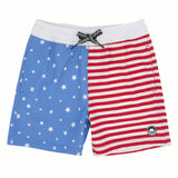 feather flag swim trunks