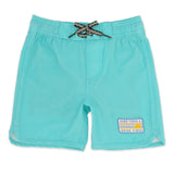feather teal boardshorts