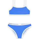 feather blue bikini