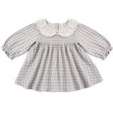 CALLIE DRESS BLUE GINGHAM