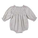 EDEN ROMPER BLUE GINGHAM