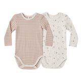 RIBBED BODYSUIT, 2 PACK DUSTY ROSE MICROSTRIPE, FALL DITSY