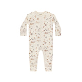 ORGANIC LONG JOHN PAJAMAS || WINTER TOWN