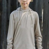 Youth Performance Hoodie - Heather Khaki