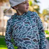 Youth Performance Hoodie - Retro Duck Camo