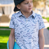 Youth Polo - White Camo