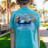 Youth Tee - See You on the Water - Heather Chalky Mint